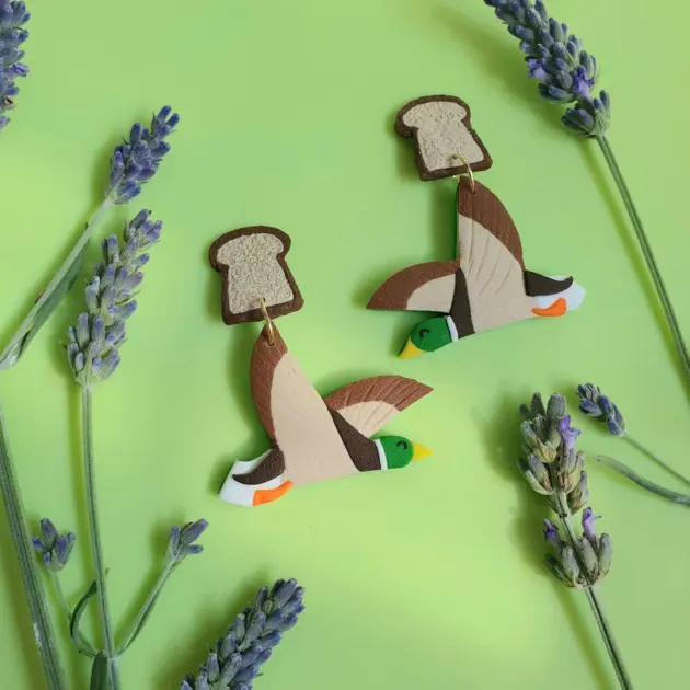 Duck Earrings