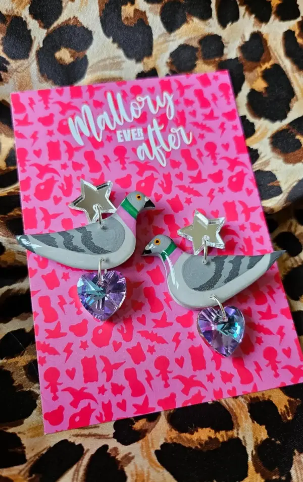 Pigeon Earrings - Image 5