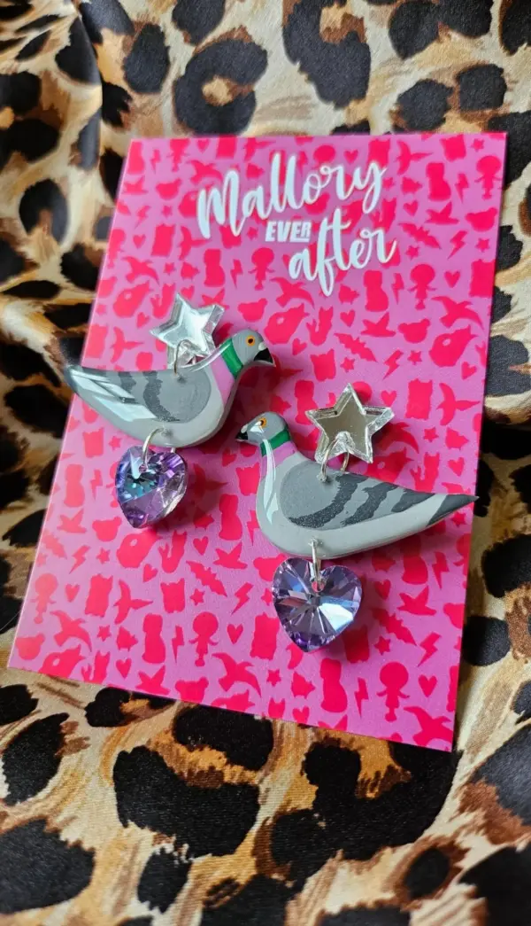 Pigeon Earrings