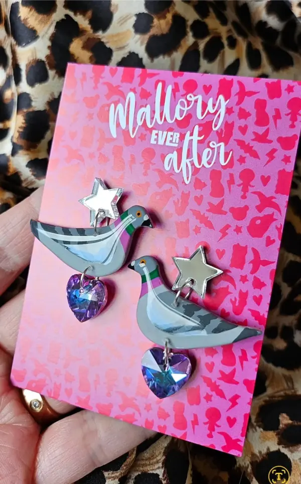 Pigeon Earrings - Image 2
